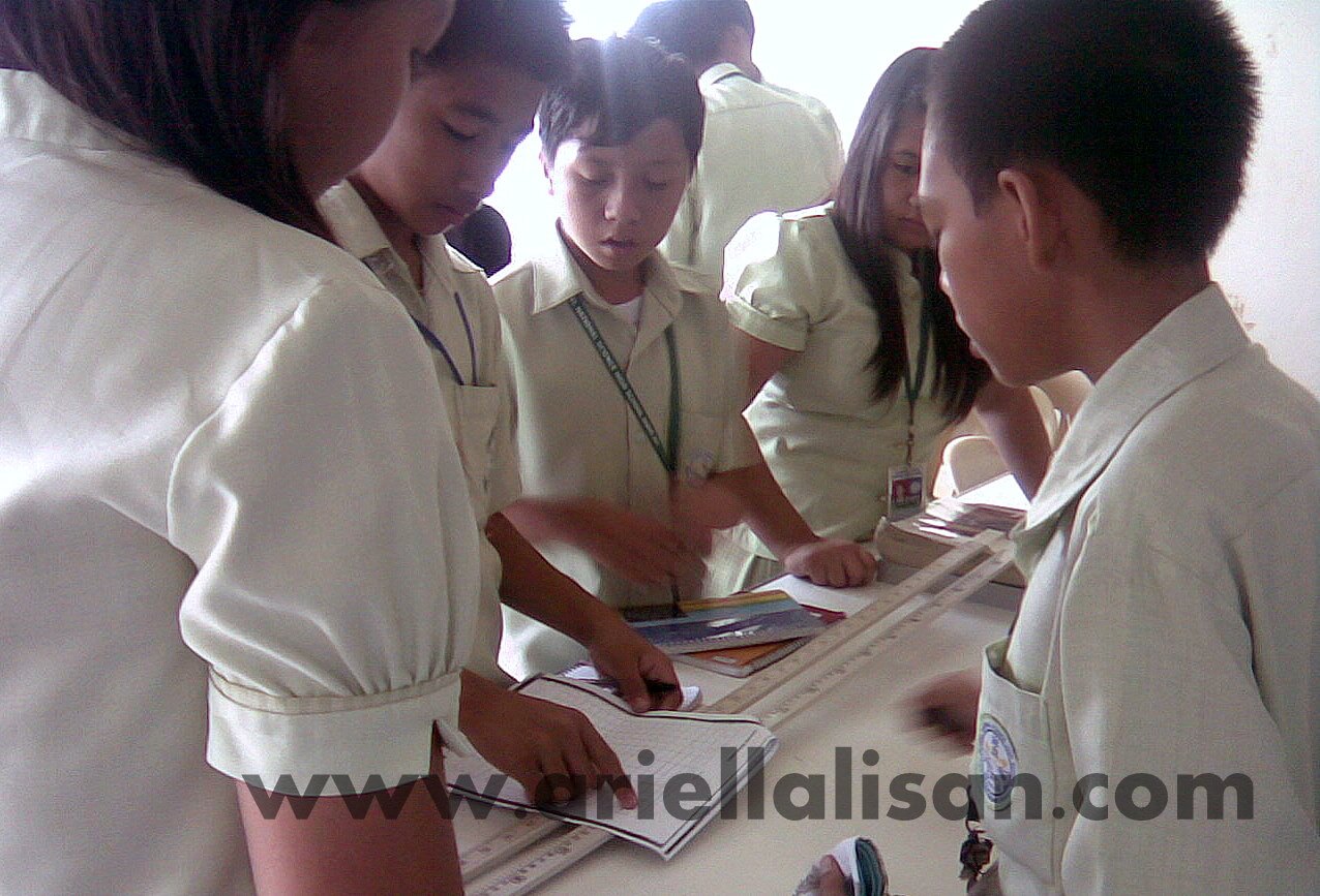 students doing an activity