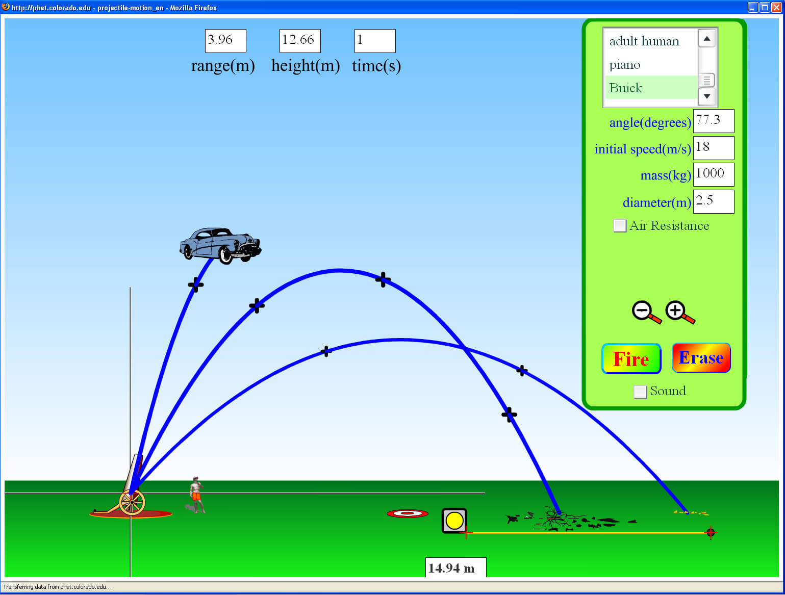 physics projectile motion